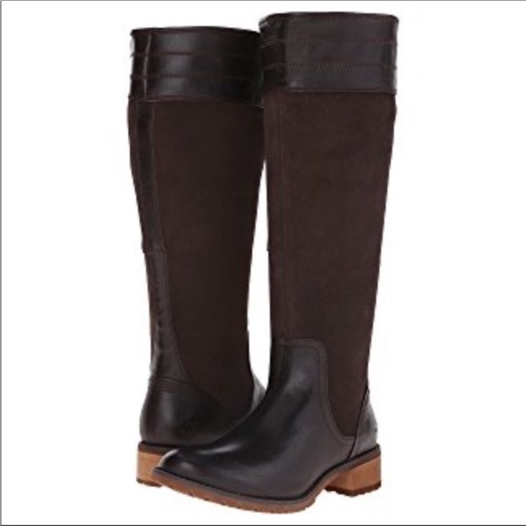 Timberland Shoes - Timberland Bethel Brown Leather Knee Riding Boot